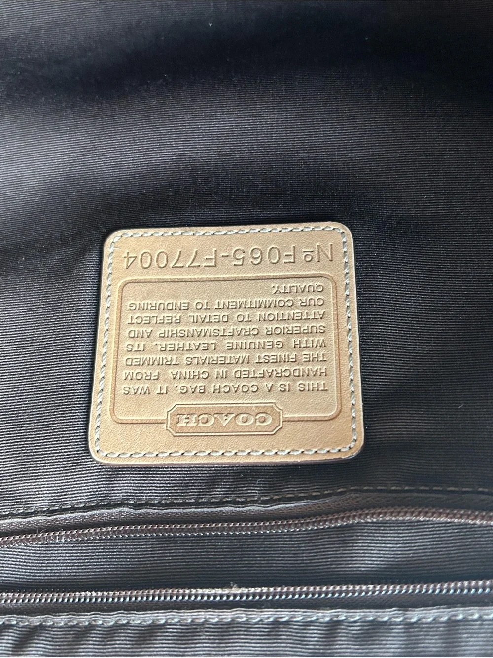 Coach Signature Canvas Laptop Messenger in Brown with Tan Trim